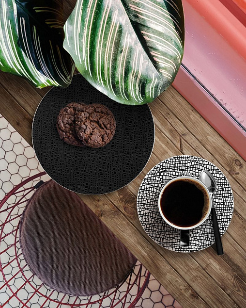Кофейная пара Life Fashion, черная с логотипом в Балашихе заказать по выгодной цене в кибермаркете AvroraStore