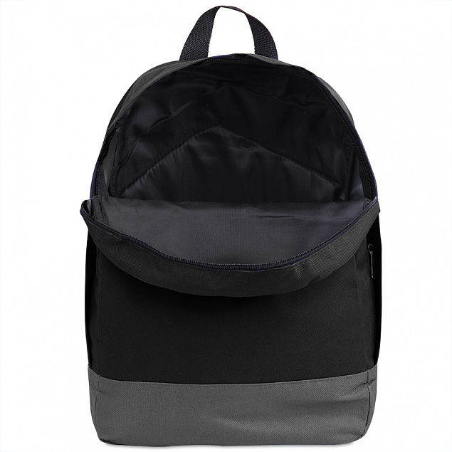 Рюкзак "URBAN",  черный/серый, 39х27х10 cм, полиэстер 600D с логотипом в Балашихе заказать по выгодной цене в кибермаркете AvroraStore