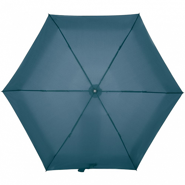 Зонт складной Minipli Colori S, голубой с логотипом в Балашихе заказать по выгодной цене в кибермаркете AvroraStore