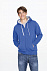 Толстовка мужская Soul men 290 с контрастным капюшоном, ярко-синяя с логотипом в Балашихе заказать по выгодной цене в кибермаркете AvroraStore