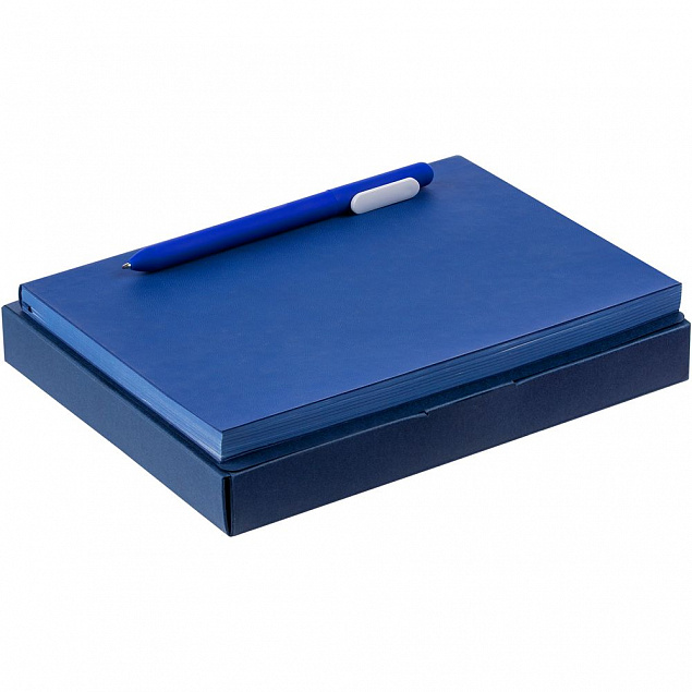 Набор Flat, синий с логотипом в Балашихе заказать по выгодной цене в кибермаркете AvroraStore