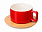 Чайная пара с бамбуковым блюдцем «Sheffield» с логотипом в Балашихе заказать по выгодной цене в кибермаркете AvroraStore