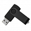 USB flash-карта DOT (8Гб), черный, 5,8х2х1,1см, пластик, металл с логотипом в Балашихе заказать по выгодной цене в кибермаркете AvroraStore