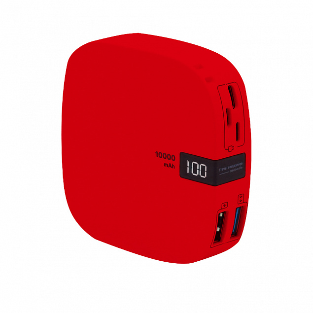 Внешний аккумулятор Revil 10000 mAh - Красный PP с логотипом в Балашихе заказать по выгодной цене в кибермаркете AvroraStore