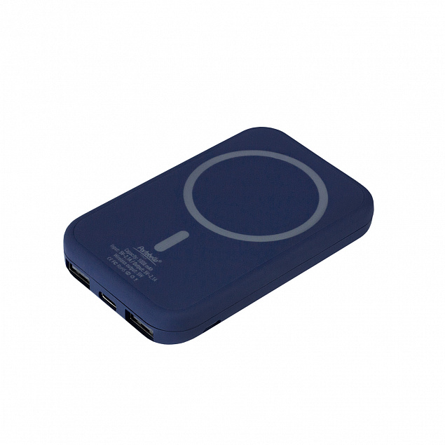 Внешний аккумулятор, Ultima Wireless Magnetic, 5000 mah, синий с логотипом в Балашихе заказать по выгодной цене в кибермаркете AvroraStore