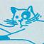 Детский плед Tender. Cats, белый с бирюзовым с логотипом в Балашихе заказать по выгодной цене в кибермаркете AvroraStore