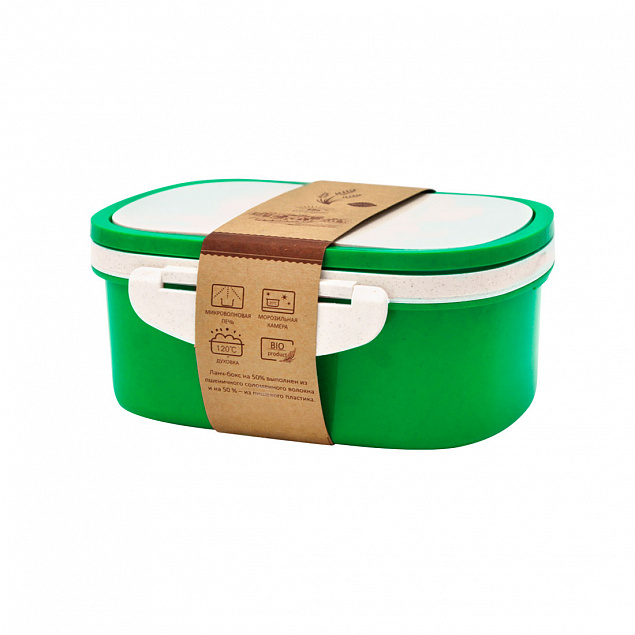 Ланчбокс (контейнер для еды) Paul - Зеленый FF с логотипом в Балашихе заказать по выгодной цене в кибермаркете AvroraStore