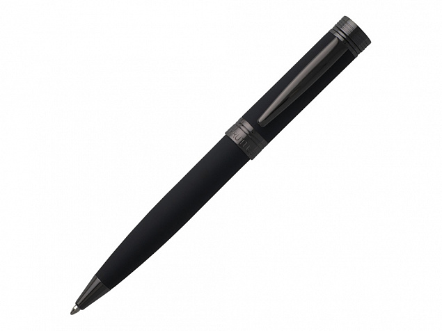 Ручка шариковая Zoom Soft Black с логотипом в Балашихе заказать по выгодной цене в кибермаркете AvroraStore