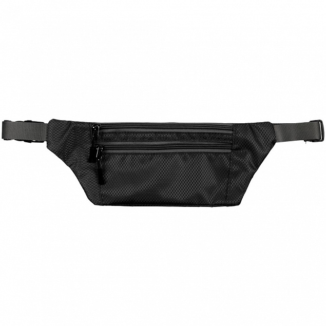 Спортивная поясная сумка Run for Fun, черная с логотипом в Балашихе заказать по выгодной цене в кибермаркете AvroraStore