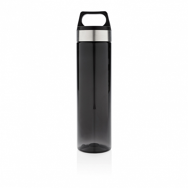 Стильная бутылка для воды Tritan, черная с логотипом в Балашихе заказать по выгодной цене в кибермаркете AvroraStore