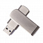 USB flash-карта SWING METAL (32Гб), серебристая, 5,3х1,7х0,9 см, металл с логотипом в Балашихе заказать по выгодной цене в кибермаркете AvroraStore