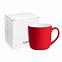 Керамическая кружка Vianа, 380 ml, soft-touch, красная с логотипом в Балашихе заказать по выгодной цене в кибермаркете AvroraStore