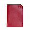 Чехол для паспорта PURE 140*90 мм., застежка на кнопке, натуральная кожа (фактурная), красный с логотипом в Балашихе заказать по выгодной цене в кибермаркете AvroraStore
