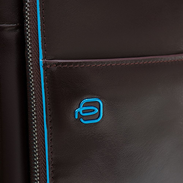 Сумка мужская для ноутбука Piquadro Blue Square, коричневая с логотипом в Балашихе заказать по выгодной цене в кибермаркете AvroraStore