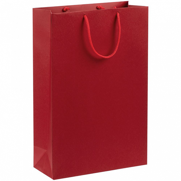 Пакет бумажный Porta, средний, красный с логотипом в Балашихе заказать по выгодной цене в кибермаркете AvroraStore