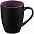 Кружка Bright Tulip, матовая, черная с фиолетовым с логотипом в Балашихе заказать по выгодной цене в кибермаркете AvroraStore