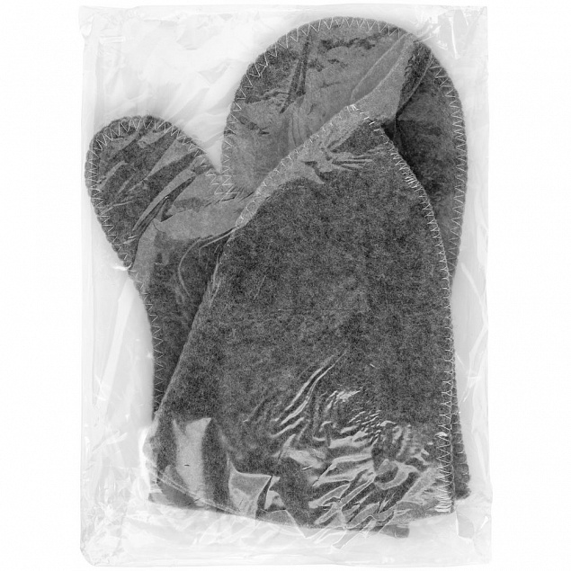 Набор для бани Heat Off, серый с логотипом в Балашихе заказать по выгодной цене в кибермаркете AvroraStore