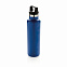 Герметичная вакуумная бутылка, синяя с логотипом в Балашихе заказать по выгодной цене в кибермаркете AvroraStore