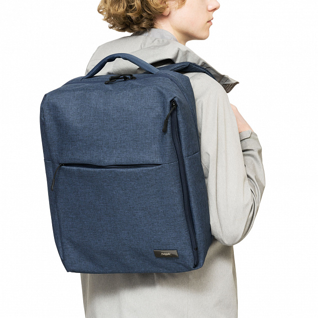 Рюкзак для ноутбука Conveza, синий/серый с логотипом в Балашихе заказать по выгодной цене в кибермаркете AvroraStore