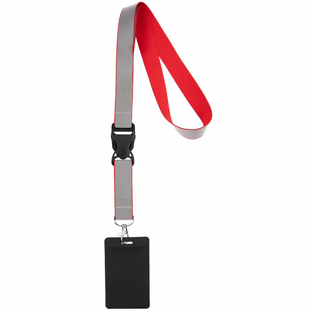 Лента светоотражающая Interlevel, красная с серым с логотипом в Балашихе заказать по выгодной цене в кибермаркете AvroraStore