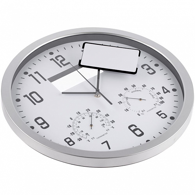 Часы настенные INSERT2, белые с логотипом в Балашихе заказать по выгодной цене в кибермаркете AvroraStore