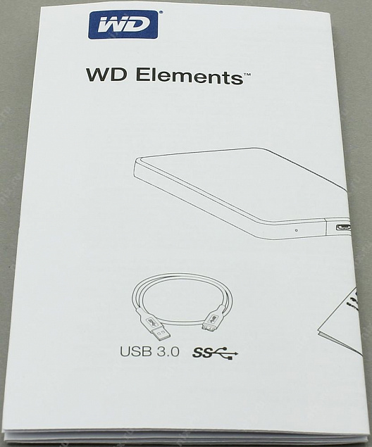 Внешний диск WD Elements, USB 3.0, 1Тб, черный с логотипом в Балашихе заказать по выгодной цене в кибермаркете AvroraStore