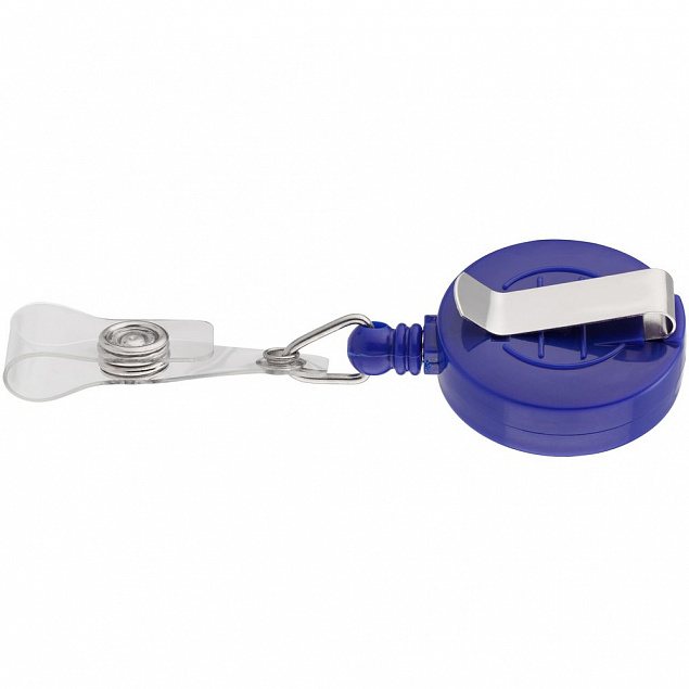 Ретрактор Attach, синий с логотипом в Балашихе заказать по выгодной цене в кибермаркете AvroraStore