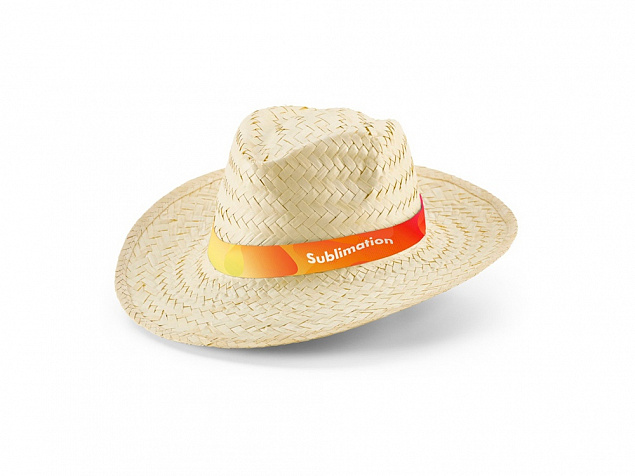 Шляпа из натуральной соломы «EDWARD RIB» с логотипом в Балашихе заказать по выгодной цене в кибермаркете AvroraStore