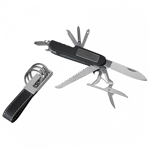 Набор: нож многофункциональный (9 функций) и брелок в подарочной упаковке с логотипом в Балашихе заказать по выгодной цене в кибермаркете AvroraStore