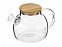 Стеклянный заварочный чайник Sencha с бамбуковой крышкой с логотипом в Балашихе заказать по выгодной цене в кибермаркете AvroraStore