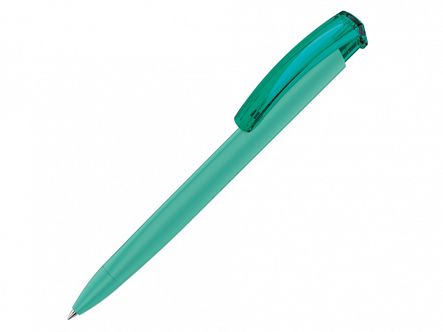 Ручка пластиковая шариковая трехгранная TRINITY K transparent GUM soft-touch с логотипом в Балашихе заказать по выгодной цене в кибермаркете AvroraStore