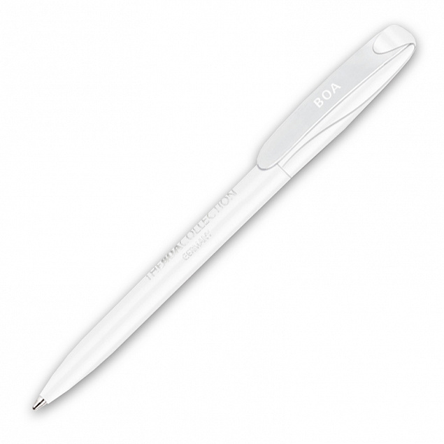 Ручка шариковая BOA, белый с логотипом в Балашихе заказать по выгодной цене в кибермаркете AvroraStore