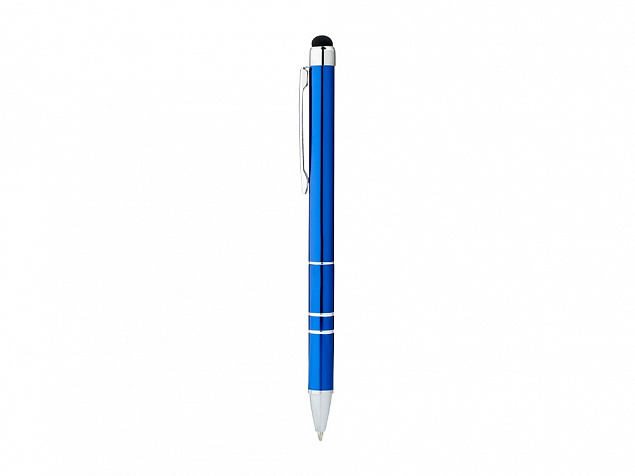 Ручка-стилус шариковая Charleston, синий, черные чернила с логотипом в Балашихе заказать по выгодной цене в кибермаркете AvroraStore