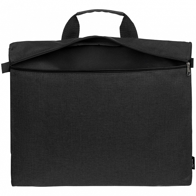 Конференц-сумка Melango, черная с логотипом в Балашихе заказать по выгодной цене в кибермаркете AvroraStore