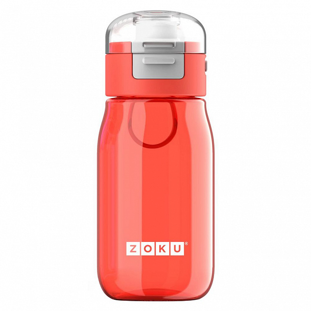 Детская бутылка для воды Zoku, красная с логотипом в Балашихе заказать по выгодной цене в кибермаркете AvroraStore