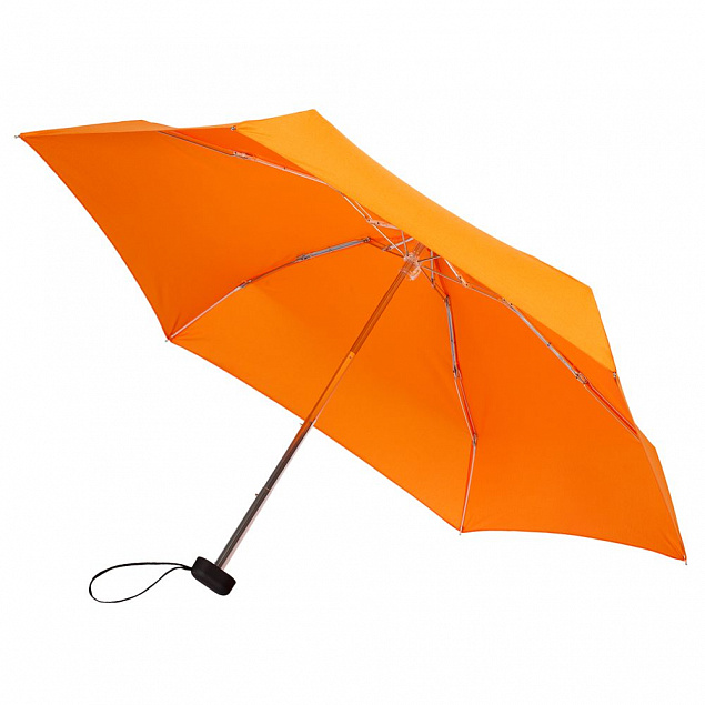 Зонт складной Five, оранжевый с логотипом в Балашихе заказать по выгодной цене в кибермаркете AvroraStore