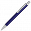 CLASSIC, ручка шариковая, синий/серебристый, металл с логотипом в Балашихе заказать по выгодной цене в кибермаркете AvroraStore