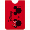 Чехол для карточки «Минни и Микки», красный с логотипом в Балашихе заказать по выгодной цене в кибермаркете AvroraStore