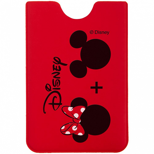 Чехол для карточки «Минни и Микки», красный с логотипом в Балашихе заказать по выгодной цене в кибермаркете AvroraStore