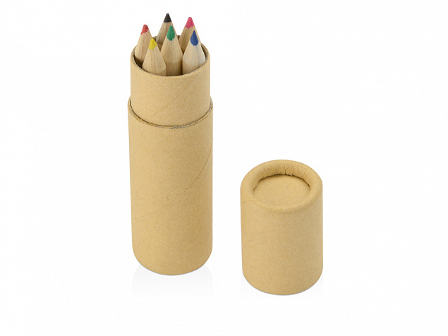 Цветные карандаши в тубусе с логотипом в Балашихе заказать по выгодной цене в кибермаркете AvroraStore