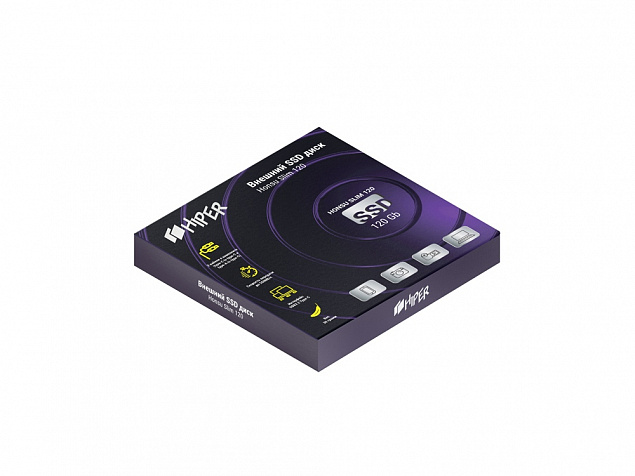 Внешний SSD накопитель «Honsu Slim 120» 120GB USB3.1 Type-C Slim с логотипом в Балашихе заказать по выгодной цене в кибермаркете AvroraStore
