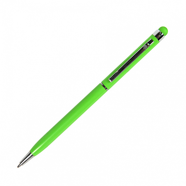 TOUCHWRITER, ручка шариковая со стилусом для сенсорных экранов, светло-зеленый/хром, металл   с логотипом в Балашихе заказать по выгодной цене в кибермаркете AvroraStore