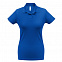 Рубашка поло женская ID.001 ярко-синяя с логотипом в Балашихе заказать по выгодной цене в кибермаркете AvroraStore