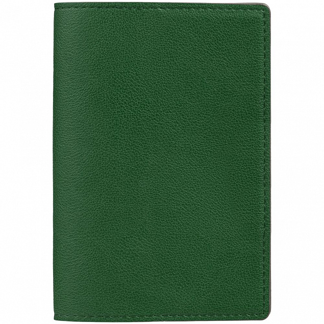 Обложка для паспорта Petrus, зеленая с логотипом в Балашихе заказать по выгодной цене в кибермаркете AvroraStore