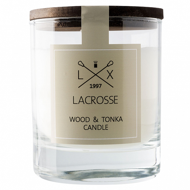 Свеча ароматическая Wood & Tonka с логотипом в Балашихе заказать по выгодной цене в кибермаркете AvroraStore