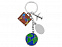 Брелок "Вокруг света" с логотипом в Балашихе заказать по выгодной цене в кибермаркете AvroraStore