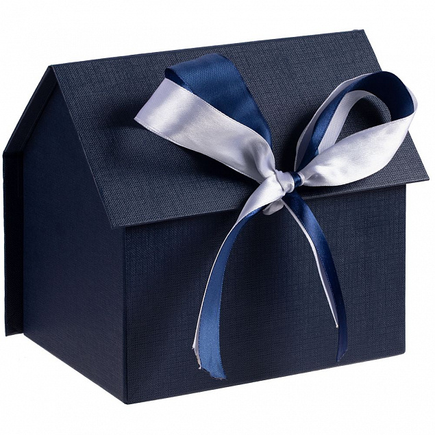 Коробка Homelike, синяя с логотипом в Балашихе заказать по выгодной цене в кибермаркете AvroraStore