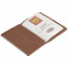 Обложка для паспорта, коричневая с логотипом в Балашихе заказать по выгодной цене в кибермаркете AvroraStore