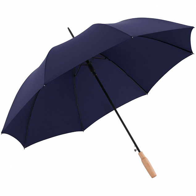 Зонт-трость Nature Stick AC, синий с логотипом в Балашихе заказать по выгодной цене в кибермаркете AvroraStore