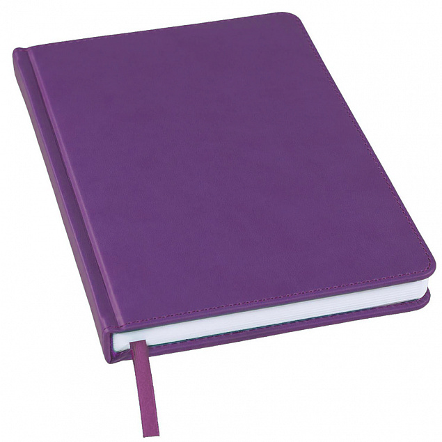 Ежедневник недатированный Bliss, А5,  фиолетовый, белый блок, без обреза с логотипом в Балашихе заказать по выгодной цене в кибермаркете AvroraStore